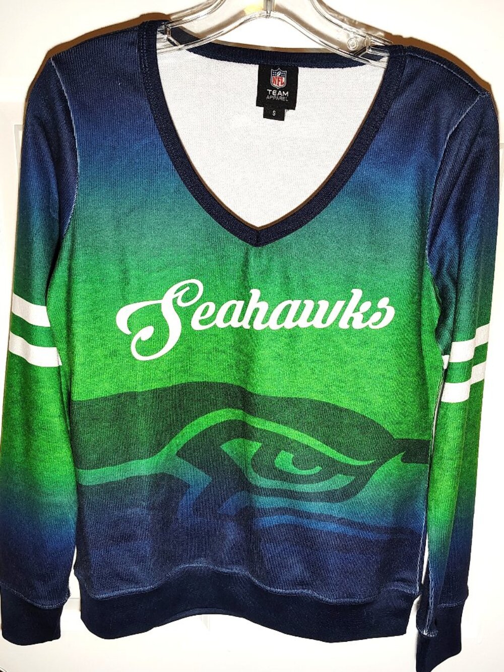 NFL Team Apparel Seattle Seahawks Longsleeve T Women's SZ small Gameday Football